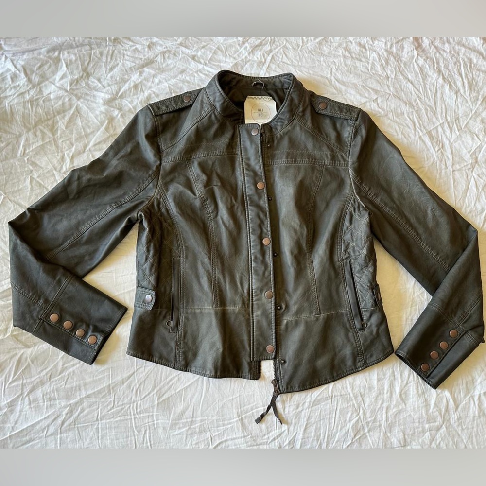 ANTHROPOLOGIE Hei Hei Vegan Jacket NWT in L